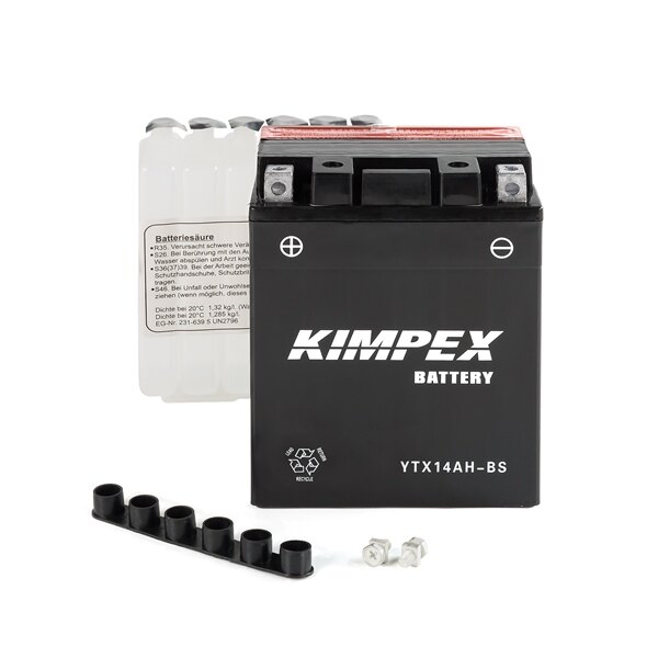 Kimpex Batterie AGM haute performance sans entretien YTX14AH BS