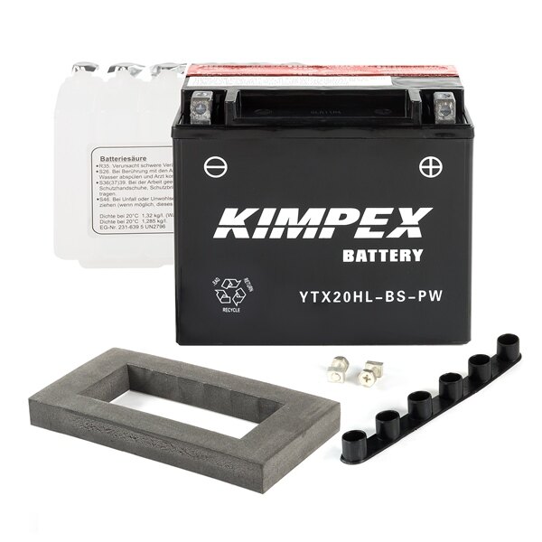 Batterie Kimpex sans entretien AGM haute performance YTX20HL BS P