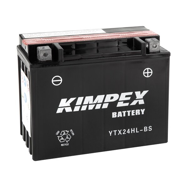 Kimpex Batterie AGM haute performance sans entretien YTX24HL BS