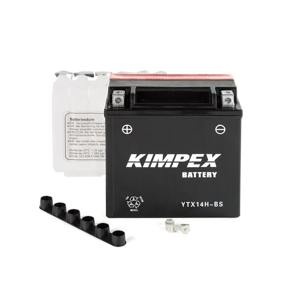 Batterie Kimpex sans entretien AGM haute performance YTX14H BS