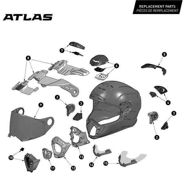 CKX Casque Atlas Solide Sans Lunette