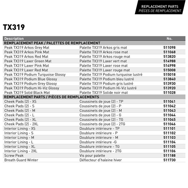 CKX Casque Hors Route TX319 Solid XL Noir Mat