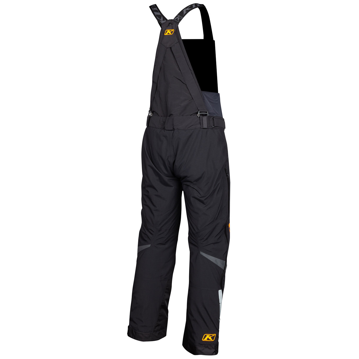 Keweenaw Bib LG Black Strike Orange