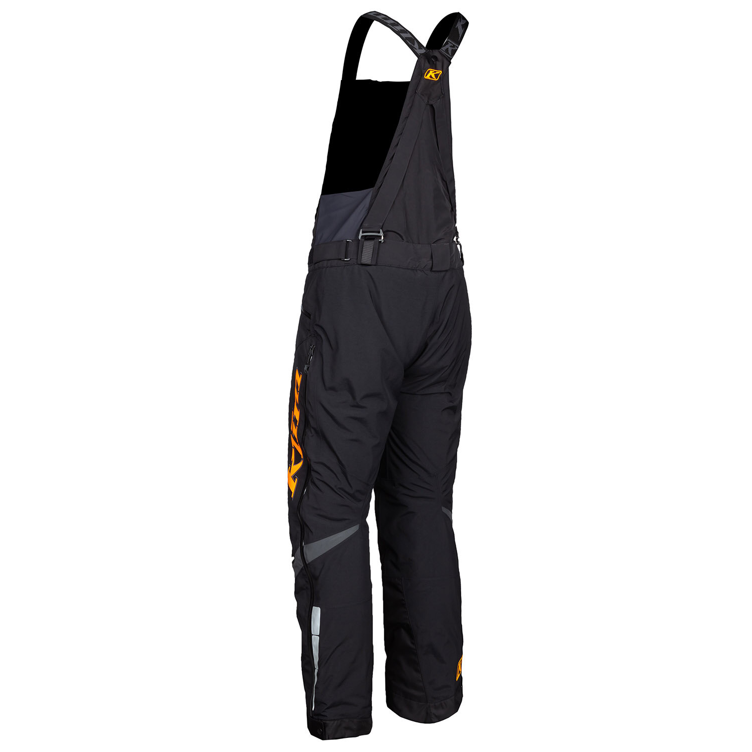 Keweenaw Bib LG Black Strike Orange