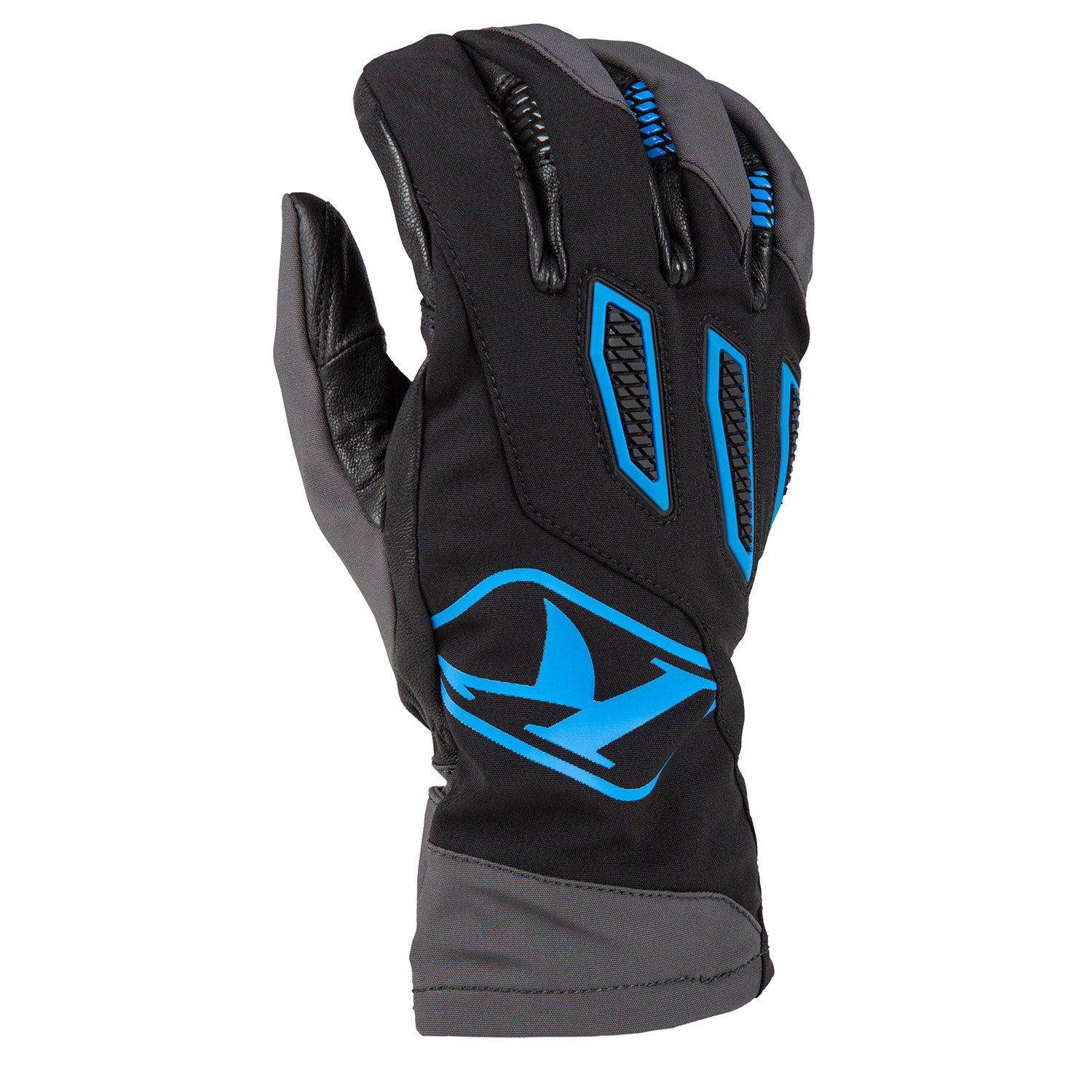 Spool Glove MD Electric Blue Lemonade Black