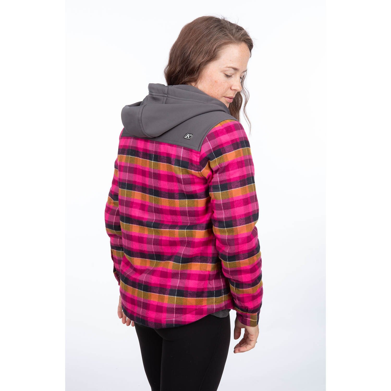 Big Sky Fleece Lined Flannel Hoodie XS Reflecting Pond Black