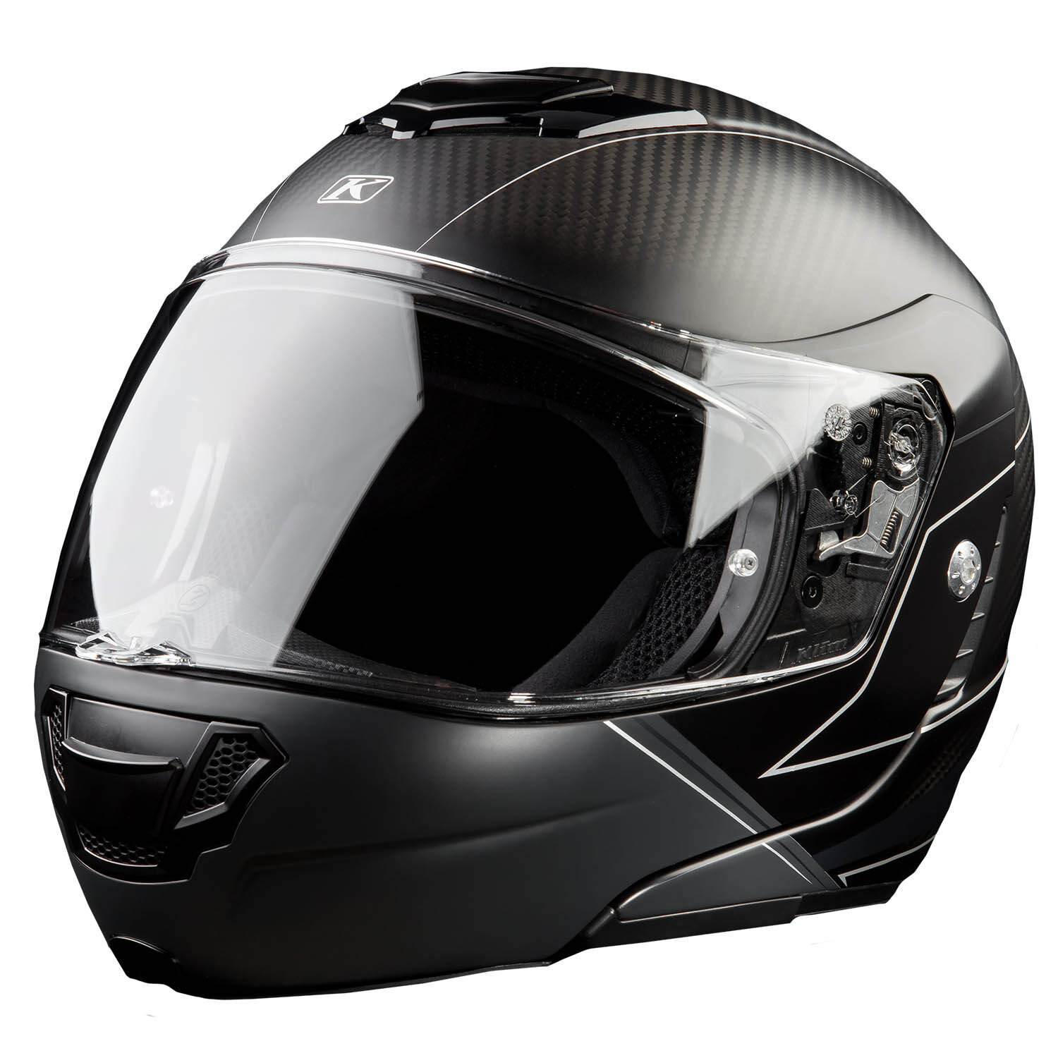 TK1200 Karbon Modular Helmet ECE/DOT SM Gloss White