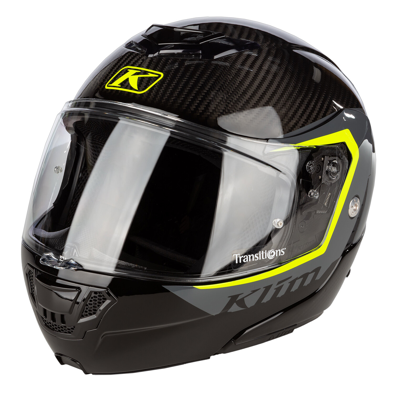 TK1200 Karbon Modular Helmet ECE/DOT SM Gloss White