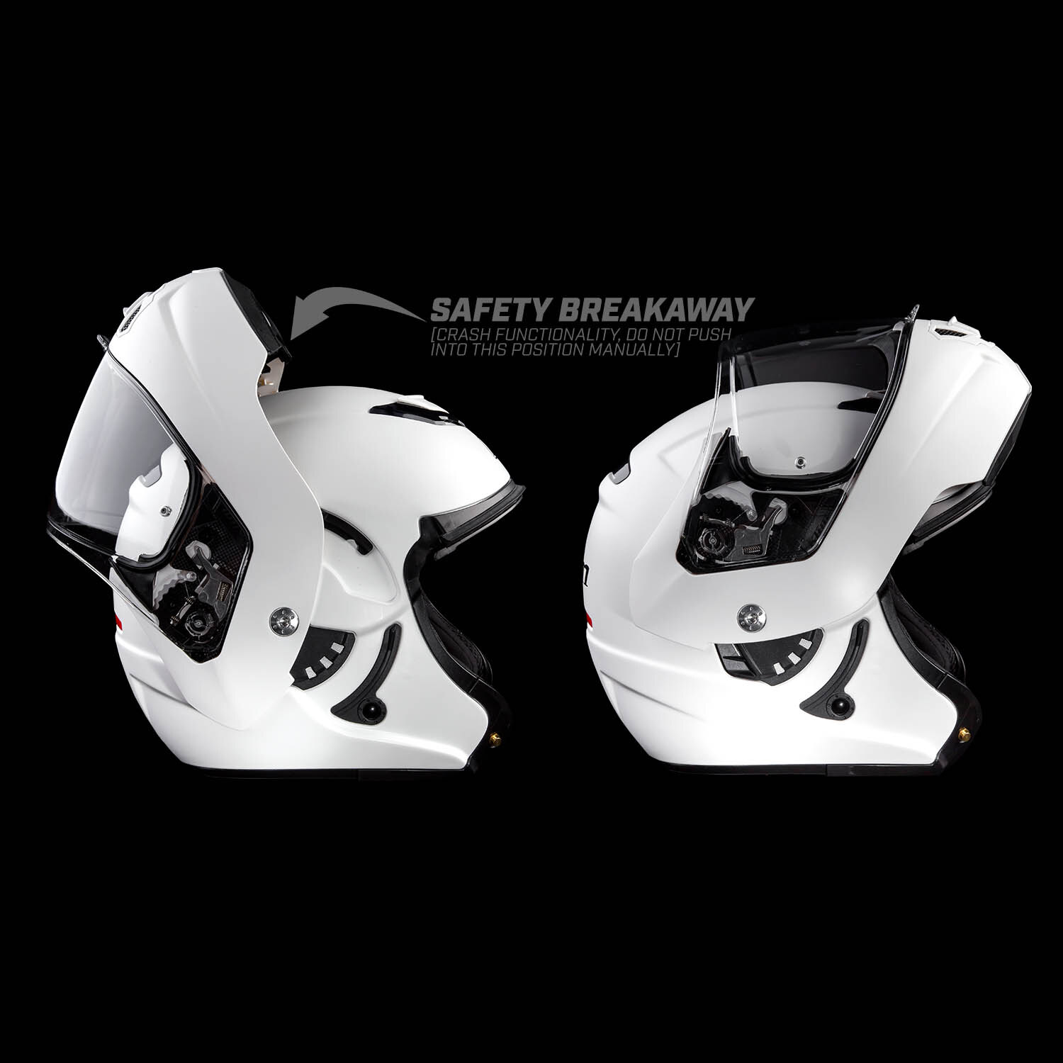 TK1200 Karbon Modular Helmet ECE/DOT SM Gloss White