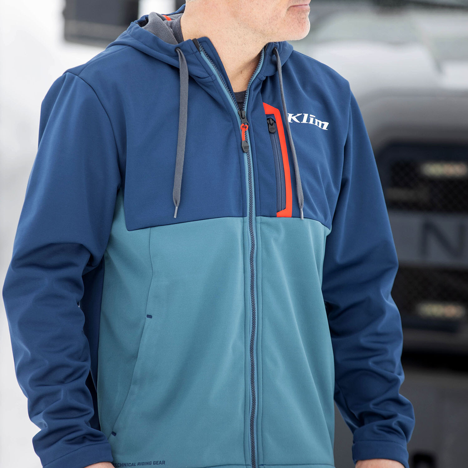 Transition Hoodie SM Dress Blues Petrol