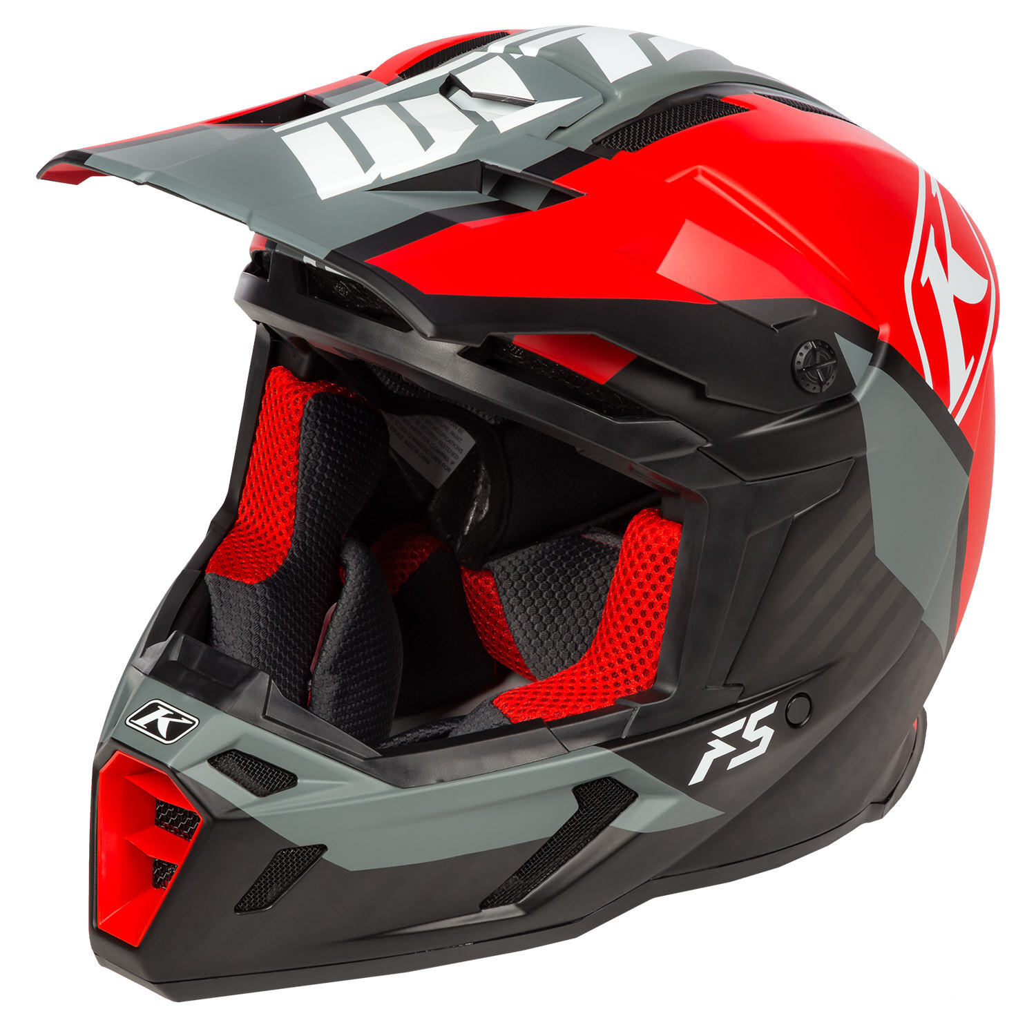 F5 Helmet ECE (Non Current) SM Shred High Risk Red