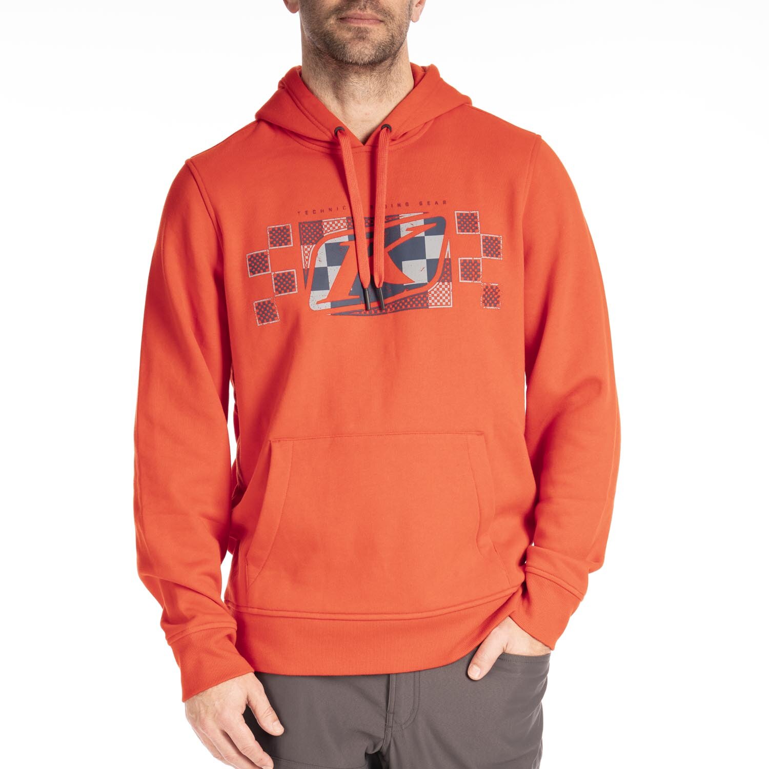 Checkered Banner Pullover Hoodie (Non Current)