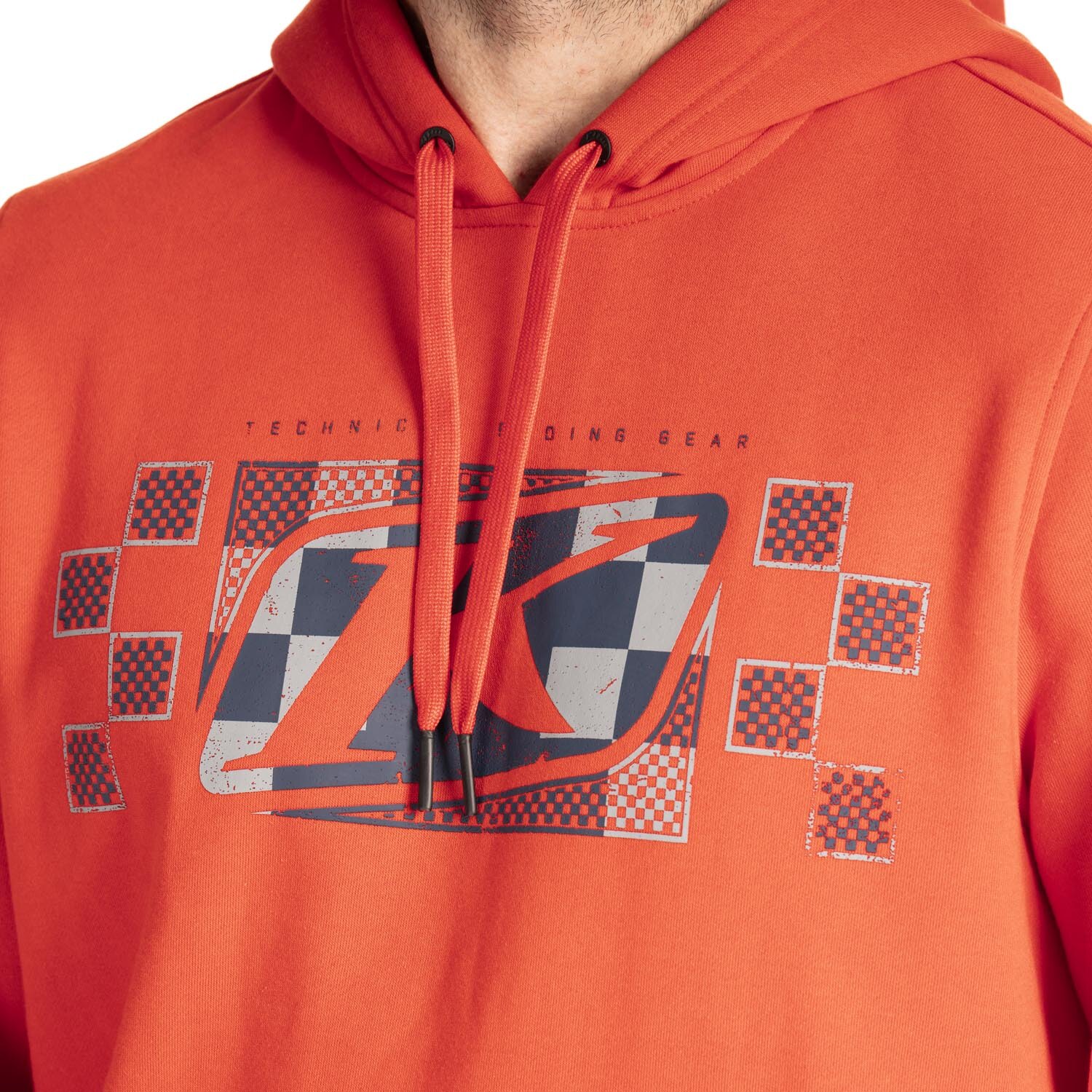 Checkered Banner Pullover Hoodie (Non Current)