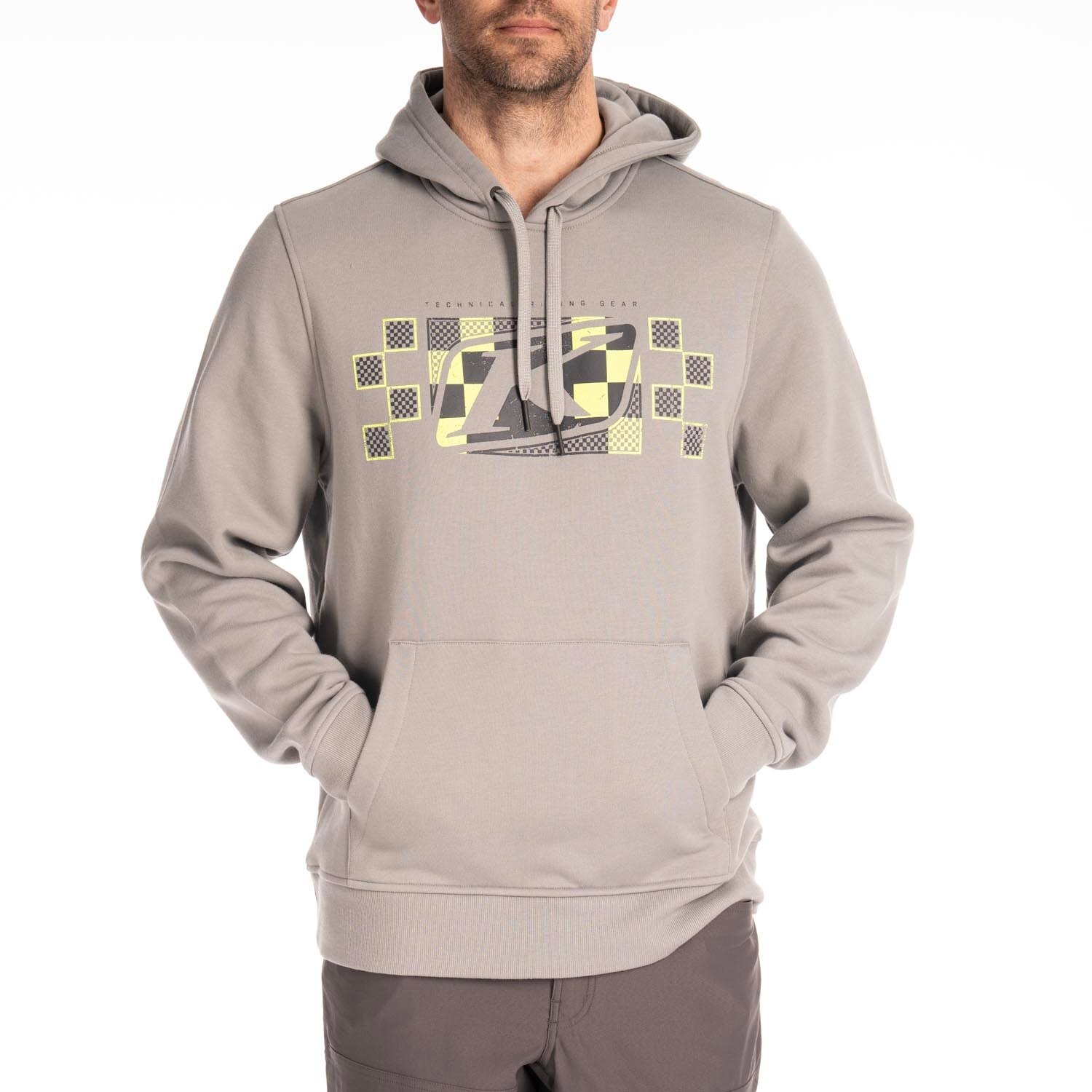 Checkered Banner Pullover Hoodie (Non Current)