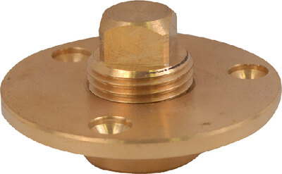 GARBOARD DRAIN PLUG (ATTWOOD) 6 1/2" NPT Cast Bronze Drain & Plug