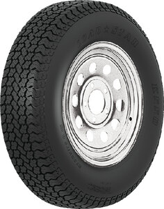 14" BIAS AND ST RADIAL TIRE AND WHEEL ASSEMBLIES (LOADSTAR TIRES) 6 ST215/75R 14 KR03 Radial Spoke Galvanized C 5 on 4 1/2"