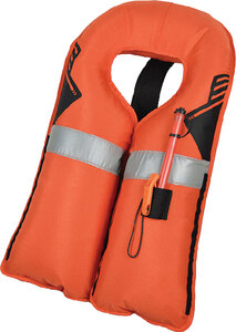 M.I.T. 100 AUTOMATIC INFLATABLE PFD (MUSTANG SURVIVAL) 30 52" Chest Orange w/ SOLAS reflective tape