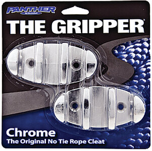 GRIPPER ROPE CLEAT (PANTHER) 2 Chrome Plated 3" Die Cast