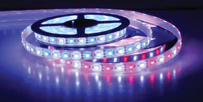 LED DUAL COLOR FLEX STRIP (SCANDVIK) 60/Meter 14mm 16' Blue White