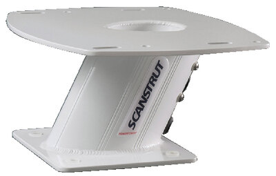 ALUMINUM POWERTOWER<sup>®</sup> (SCANSTRUT) 2kW/4kW Raymarine; Garmin & Navico BR24/3G/4G radomes 10" White