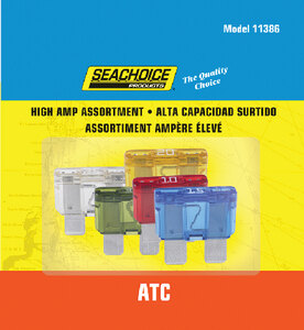 ATC BLADE FUSE ASSORTMENT (SEACHOICE) 5 5 1 ea. 10, 15, 20, 25, 30 Amp