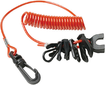 REPLACEMENT COIL LANYARD (SEACHOICE) 12 Replacement Lanyard w/ 7 Keys