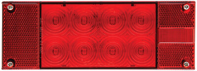 LED FLEET COUNT<sup>®</sup> SEALED WATERPROOF TAIL LIGHT (SEACHOICE) .252A LED 6 8" W x 2.875" H x 2.813" D 12.8V