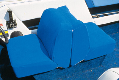 BACK TO BACK CLOTH SEAT COVER (TAYLOR) 18" H x 20" W x 40" D Blue