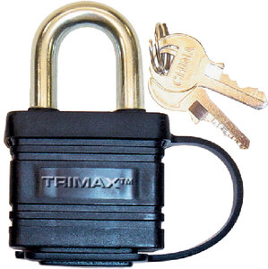 WATERPROOF PADLOCK (TRIMAX LOCKS) No 12 1/cd 1 1/8" dia. x 5/16" dia.