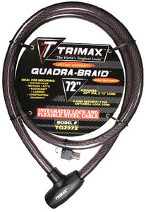 TRIMAFLEX INTEGRATED CABLE LOCK (TRIMAX LOCKS) 6' x 20mm