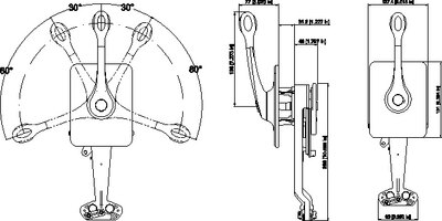 SINGLE LEVER / DUAL ACTION CONTROL B400 SERIES (UFLEX)