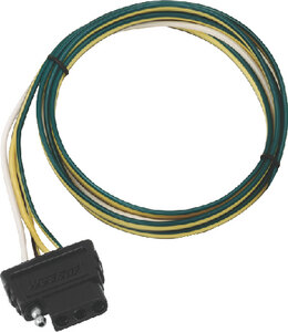 4 WAY WIRE HARNESS CONNECTOR (WESBAR) Bulk 18" Wunside trailer connector