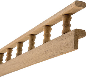 TEAK PIN RAIL (WHITECAP)