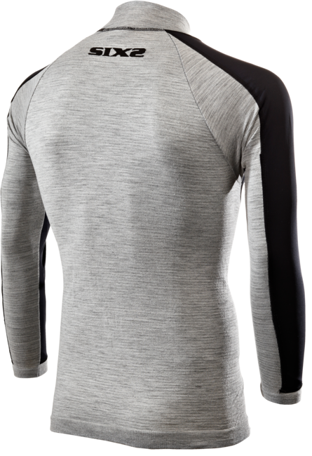 TS4 FF Long sleeve mock turtleneck jersey Merinos Wool