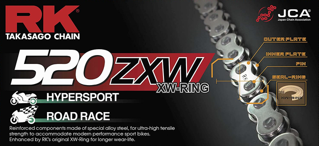 520ZXW Premium XW Ring high performance chain