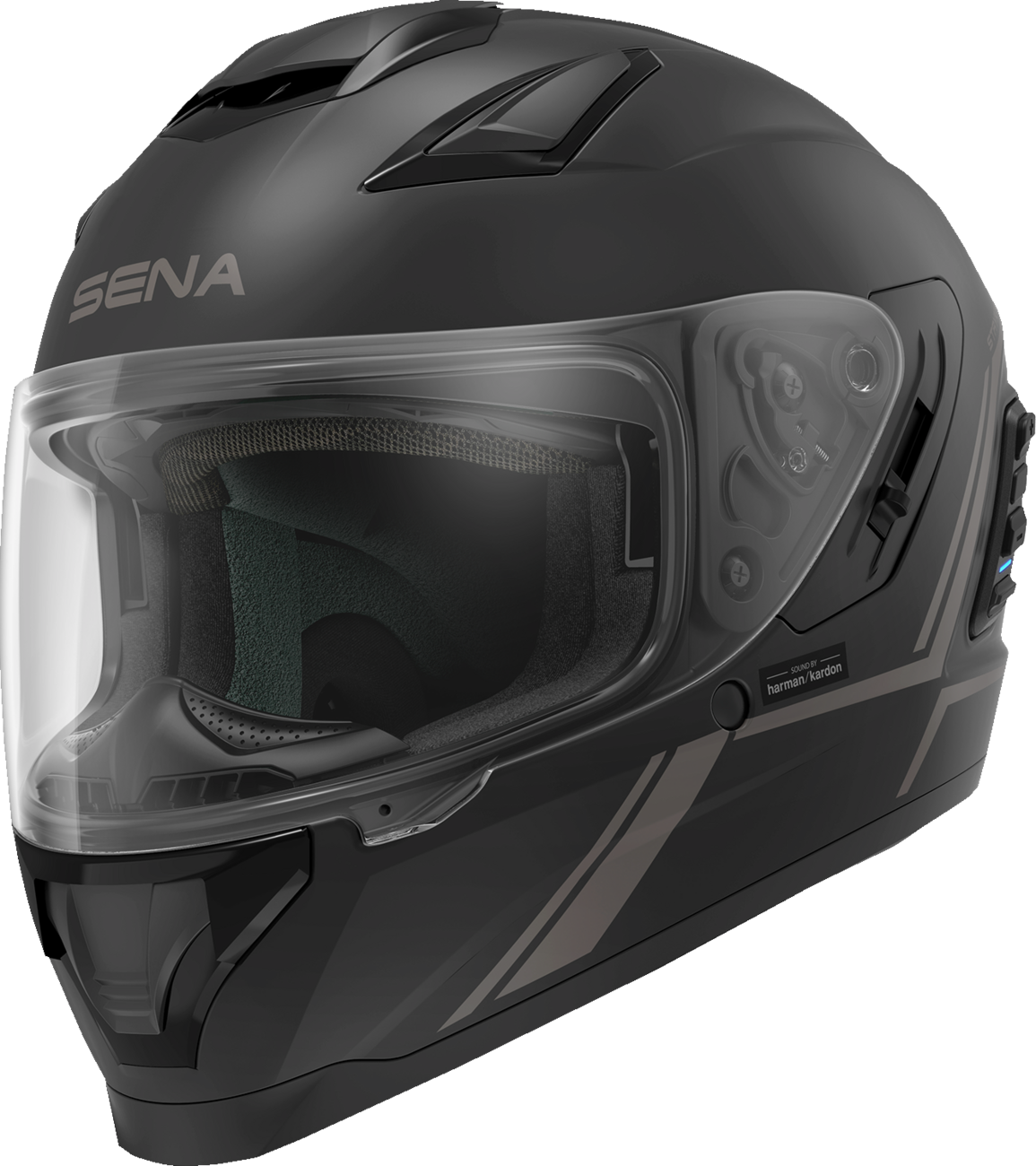 STRYKER SMART HELMET FULL FACE MATT BLACK L SIZE DOT