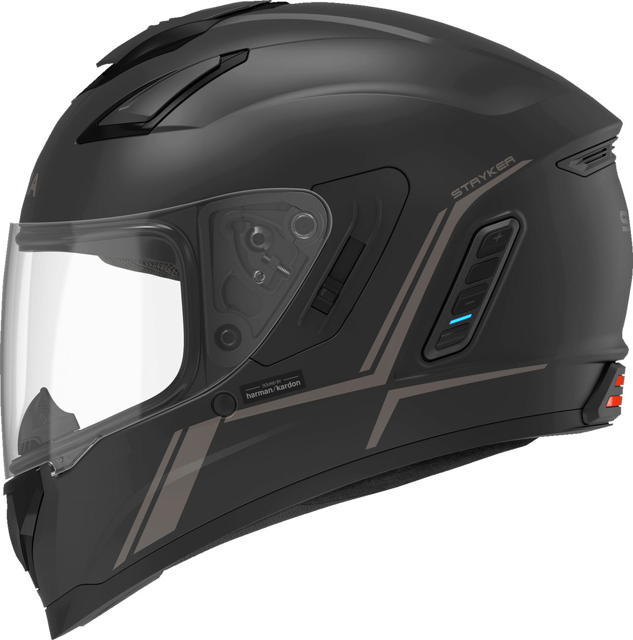 STRYKER SMART HELMET FULL FACE MATT BLACK L SIZE DOT