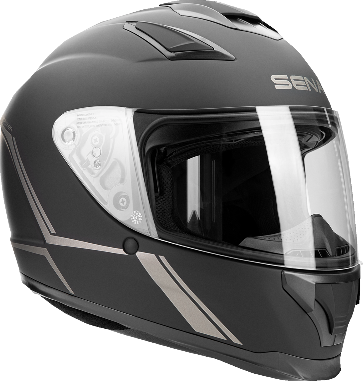 STRYKER SMART HELMET FULL FACE MATT BLACK M SIZE DOT