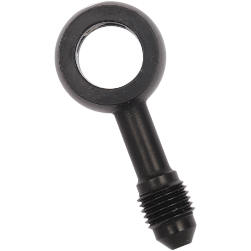 BLACK AN3 BANJO 180 DEG 12MM