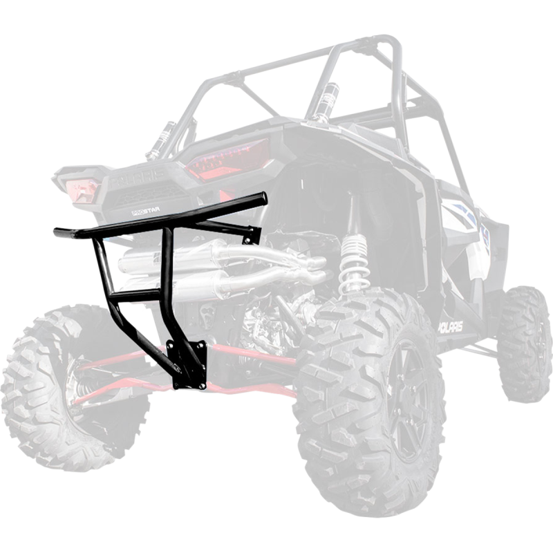 IQ DEFENDER REAR BUMPER POLARIS RZR TURBO RZR 10MM BLACK