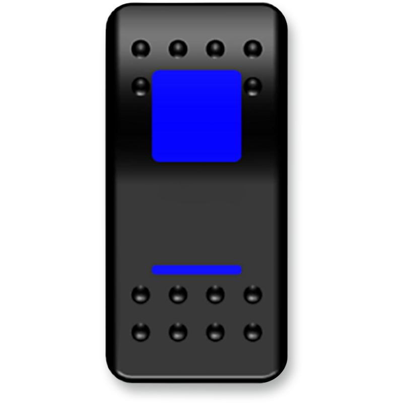 MOOSE BRANDED SWITCH ROCKER ON/OFF BLUE