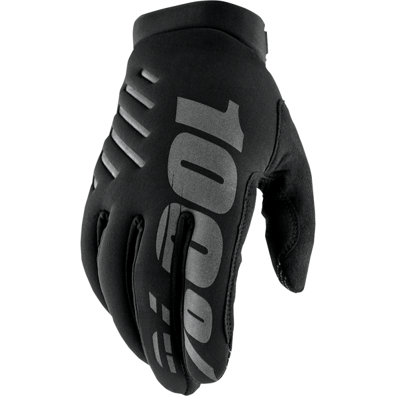 BRISKER 100% GLOVE BLACK/GREY SM