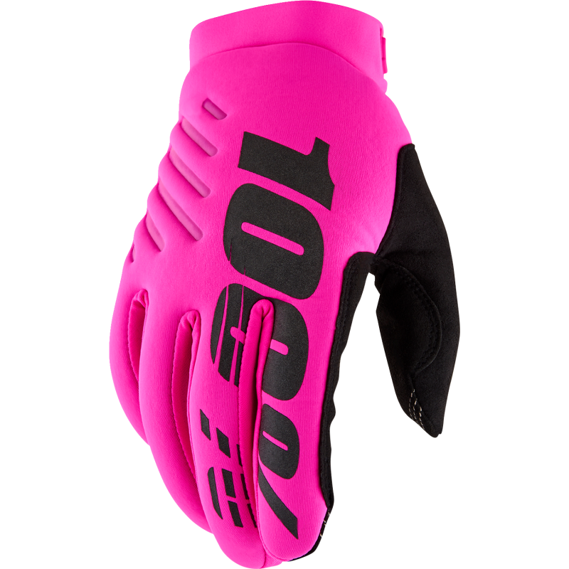 BRISKER 100% WOMEN'S GLOVE NEON PINK/BLACK XL