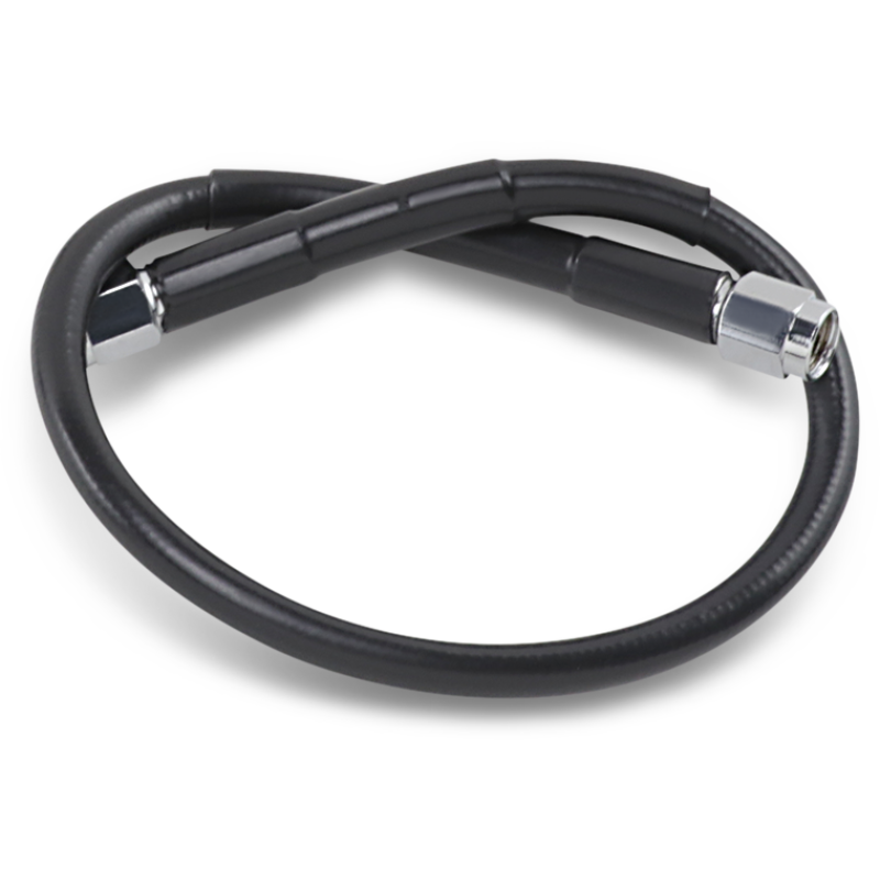 BLACK S/S BRAKE LINE 16"