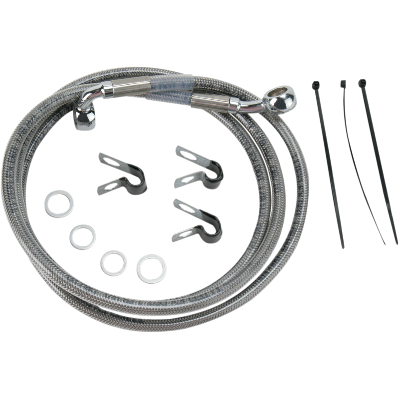 00 07 FLST/F FRT S/S BRAKE LINE KIT 10