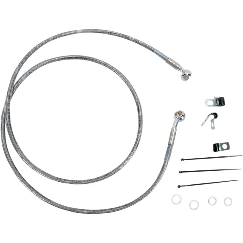 00 07 FLST/F FRT S/S BRAKE LINE KIT 8