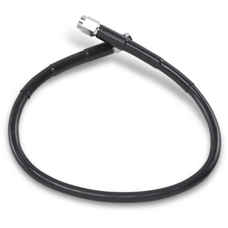 BLACK S/S BRAKE LINE 17"