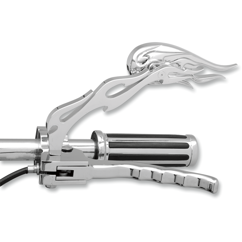 3 D FLAME MIRROR W/ FLAME STEM (PR)