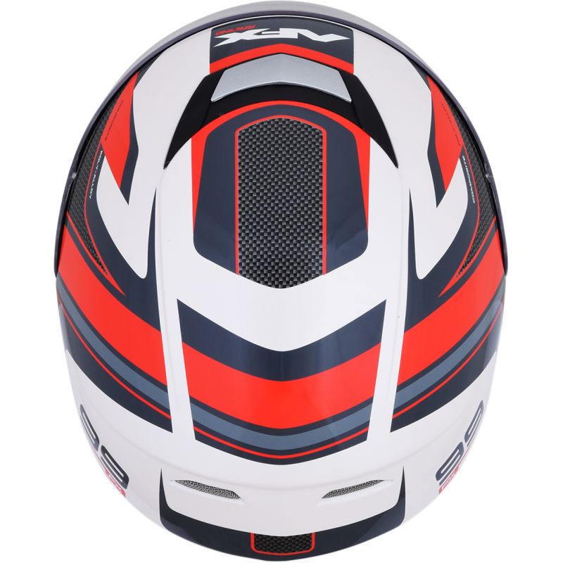 HELMET FX99 #11 PWH/RD LG