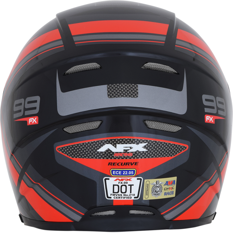 HELMET FX99 #5 BLK/RED SM